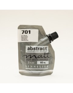 Акрил Abstract matt 60 мл серый нейтральный Sennelier