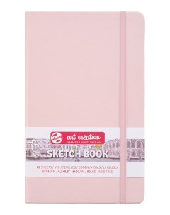 Блокнот для зарисовок Art Creation 13х21 см 80 л 140 г твердая обложка розовый Royal talens