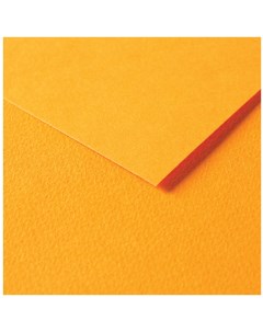 Бумага цветная Tulipe 50х65 см 160 г легкое зерно оранжевый Clairefontaine