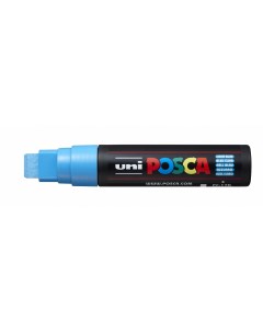 Маркер POSCA PC 17K 15 0 мм наконечник скошенный цвет голубой Uni