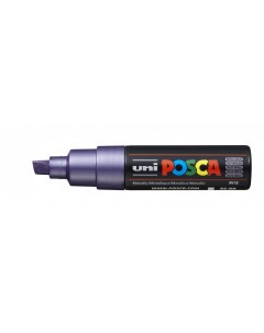 Маркер POSCA PC 8K до 8 0 мм наконечник скошенный цвет фиолетовый металлик Uni