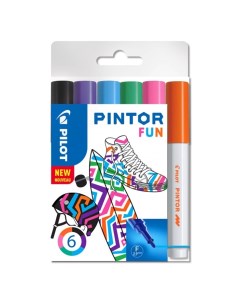 Набор маркеров Fun F 6 цветов Pilot
