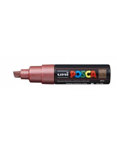 Маркер POSCA PC 8K до 8 0 мм наконечник скошенный цвет красный металлик Uni