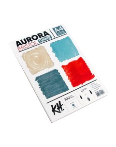 Альбом склейка для графики Bristol А4 20 л 300 г гладкий Aurora