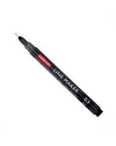 Ручка капиллярная LINE MAKER 0 3 мм черная Derwent