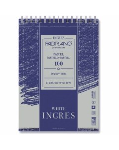 Альбом для пастели на спирали Ingres 21х29 7 см 60 л 90 г разные цвета Fabriano