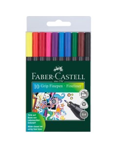 Набор ручек капиллярных Faber Castell Grip 0 4 мм 10 цв Faber–сastell