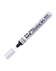 Маркер для каллиграфии Pen Touch Calligrapher 5 00 мм белый Sakura
