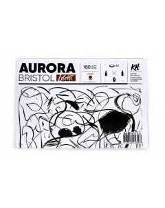 Альбом склейка для графики Bristol А4 40 л гладкий альбомная ориентация Aurora