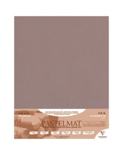Бумага для пастели Pastelmat 50x70 см 360 г Темно серый Clairefontaine