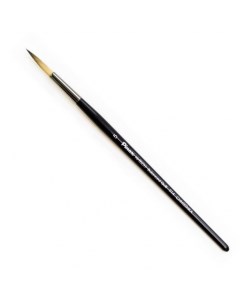 Кисть синтетика 5 круглая HI TECH Balanced Quilll 914 короткая ручка Pinax