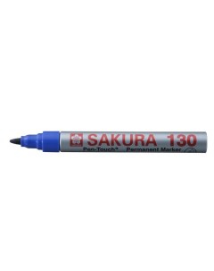 Маркер перманентный для гладких поверхностей 130 1 2 мм Синий Sakura