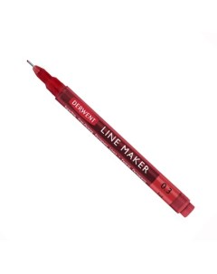 Ручка капиллярная LINE MAKER 0 3 мм красный Derwent