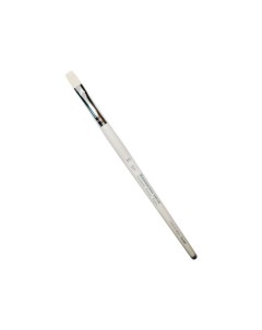 Кисть синтетика белая плоская 1В20W короткая ручка Живописные кисти