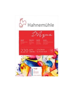 Альбом склейка для акварели Hahnemuhle D Aqua 17x24 см 30 л 220 г целлюлоза 100 крупное з Hahnemuhle fineart