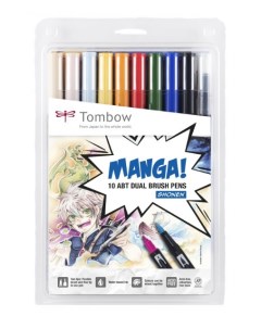 Набор маркеров ABT Shonen 10 цв цвета Manga 1 Tombow