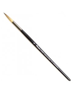 Кисть синтетика 6 круглая HI TECH Balanced Quilll 914 короткая ручка Pinax