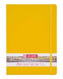 Блокнот для зарисовок Art Creation 21х30 см 80 л 140 г твердая обложка желтый Royal talens