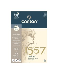 Альбом склейка для графики 1557 29 7х42 см 50 л 120 г Canson