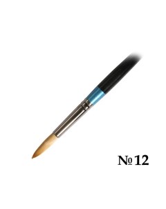 Кисть синтетика 12 круглая AQUAFINE короткая ручка Daler rowney
