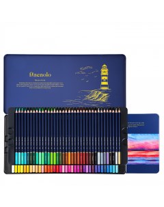 Набор карандашей цветных 72 цвета в металлическом пенале Finenolo
