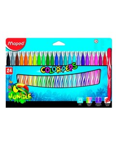 Набор фломастеров Color peps Jungle 24 цв в картоне Maped