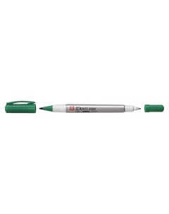 Маркер IDenti Pen двусторонний перманентный зеленый стержень 0 4 1 0мм Sakura