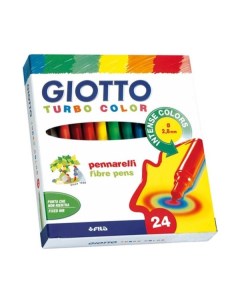 Набор фломастеров Giotto Turbo Color 24 цв в картоне Fila