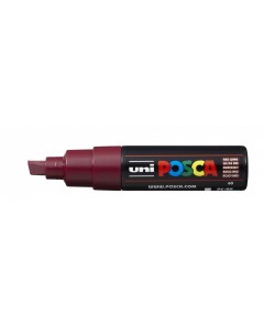 Маркер POSCA PC 8K до 8 0 мм наконечник скошенный цвет красное вино Uni