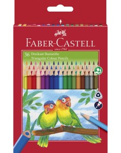 Набор карандашей цветных Faber castell Eco 36 шт трехгранные точилка в картоне Faber–сastell