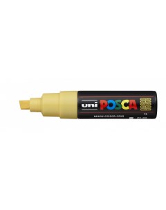 Маркер POSCA PC 8K до 8 0 мм наконечник скошенный цвет соломенно желтый Uni