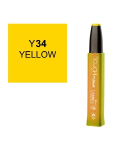 Заправка для маркеров Touch Refill Ink 20 мл Y34 Желтый Shinhan art (touch)