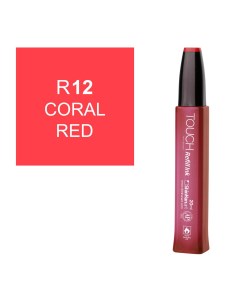 Заправка для маркеров Touch Refill Ink 20 мл R12 Красный коралл Shinhan art (touch)