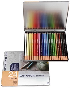 Набор карандашей пастельных Talens Van Gogh 24 цв базовый в метал кор Royal talens