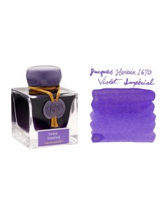 Чернила в банке Prestige 1670 50 мл Imperial Violet Фиолетовый с золотыми блестками Herbin