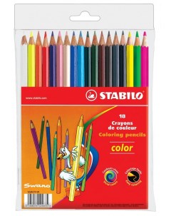 Набор карандашей цветных 15 3 цв Stabilo