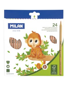 Набор цветных карандашей 24 цв шестигранные в картонной упаковке Milan