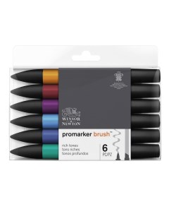 Набор маркеров ProMarker 6 цветов насыщенные тона Winsor & newton