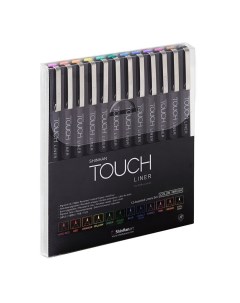 Набор линеров Touch Liner Brush 12 шт цветные Shinhan art (touch)