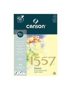 Альбом склейка для набросков 1557 21х29 7 см 30 л 180 г Canson