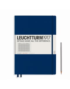 Записная книжка в клетку Leuchtturm Master A4 235 стр твердая обложка темно синяя Leuchtturm1917