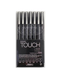 Набор линеров Touch Liner 7 шт 0 05 мм 0 8 мм C B Shinhan art (touch)