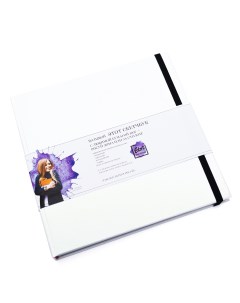 Скетчбук для маркеров и смешанных техник 20х20 см 64 л 160 г обложка натурально бел Etot_sketchbook