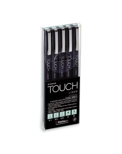 Набор линеров Touch Liner 5 шт 0 1 мм 0 5 мм C B цвет серый холодный Shinhan art (touch)