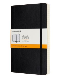 Записная книжка в линейку Classic Soft Expended Large 13х21 cм 400 стр мягкая обложка Moleskine