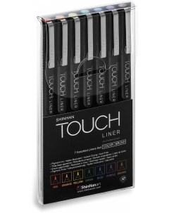Набор линеров Touch Liner Brush 7 шт цветные Shinhan art (touch)