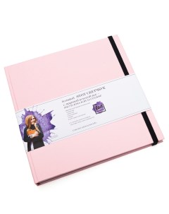 Скетчбук для маркеров и смешанных техник 20х20 см 64 л 160 г обложка нежно розовая Etot_sketchbook