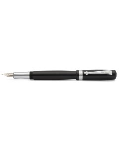 Ручка перьевая STUDENT F 0 7 мм чернила синие корпус черный с хромированными вставками Kaweco