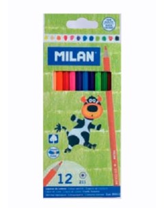 Набор карандашей цветных 12 цв в картонной упаковке Milan