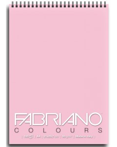 Альбом для графики на спирали Writing Colors 21х29 7 см 100 л 80 г розовый Fabriano